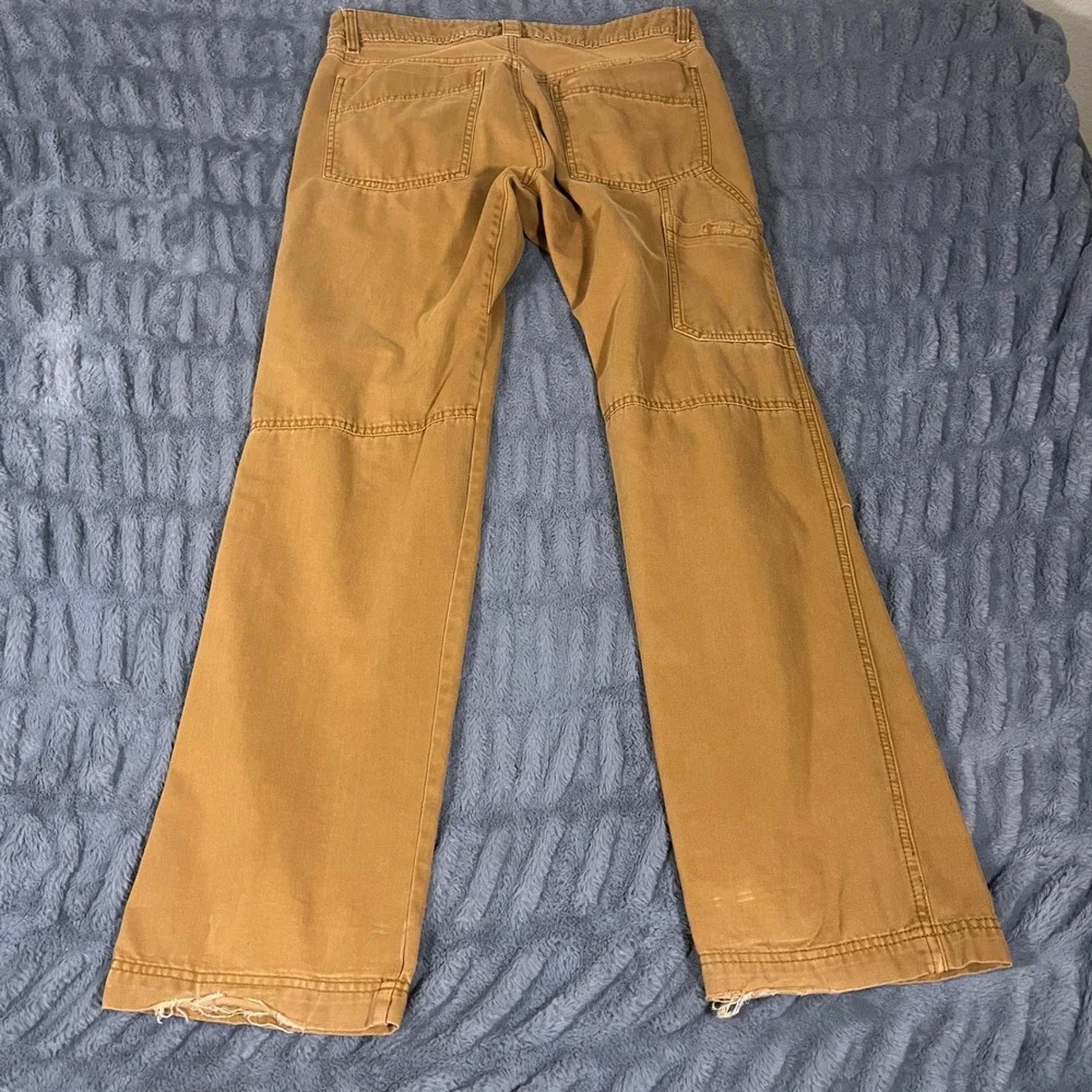 ExOfficio Mens Carpenter Utility Pants 32x32 Brown Hiking Workwear Cotton